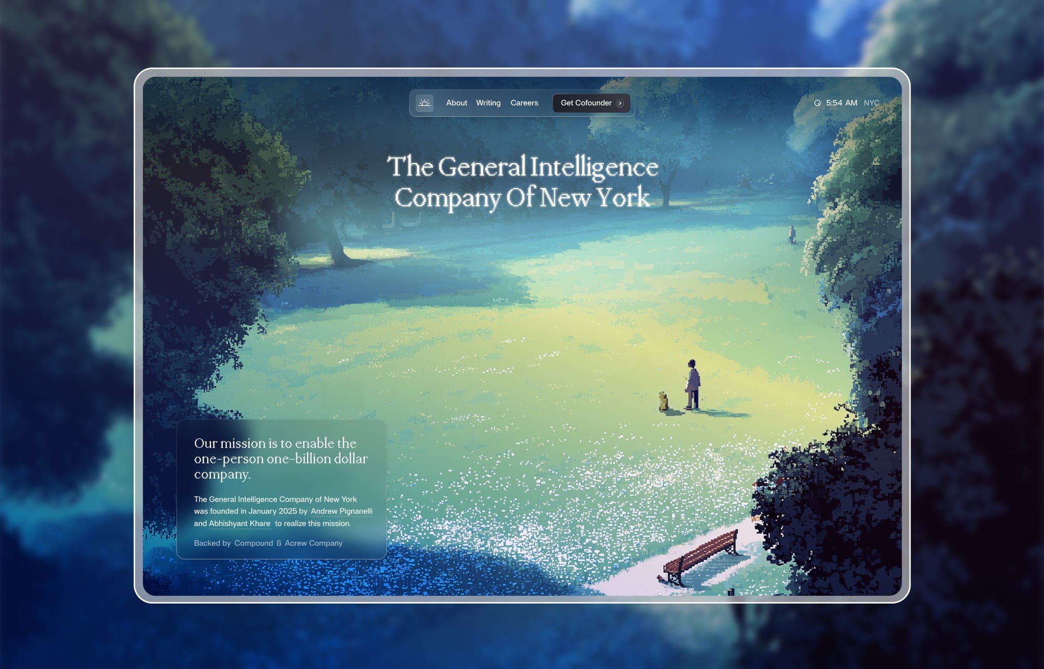 GIC website at sunrise